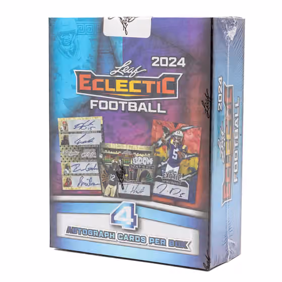 2024 Leaf Eclectic Football Hobby Box view 1