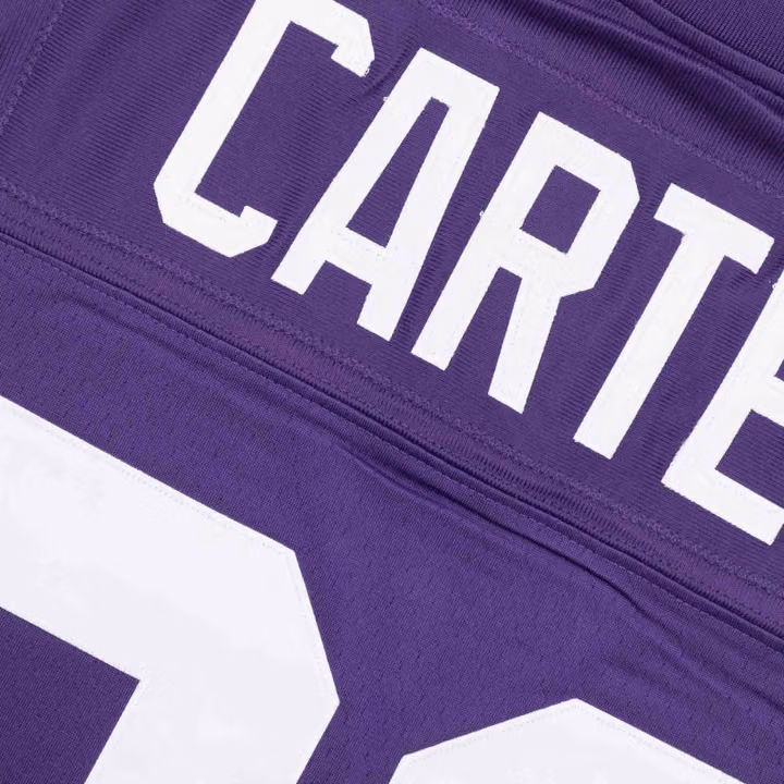 Cris Carter #80 Minnesota Vikings 1995 Legacy Throwback NFL Jersey Purple view 5