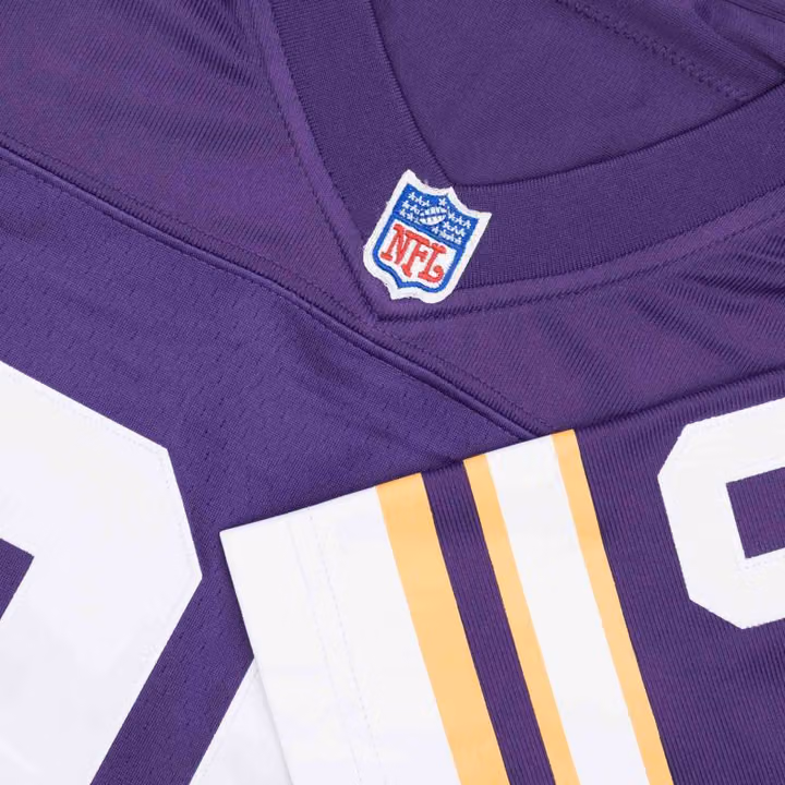 Cris Carter #80 Minnesota Vikings 1995 Legacy Throwback NFL Jersey Purple view 4