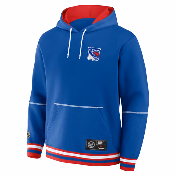 New York Rangers Foundation NHL Hoodie Blue view 2