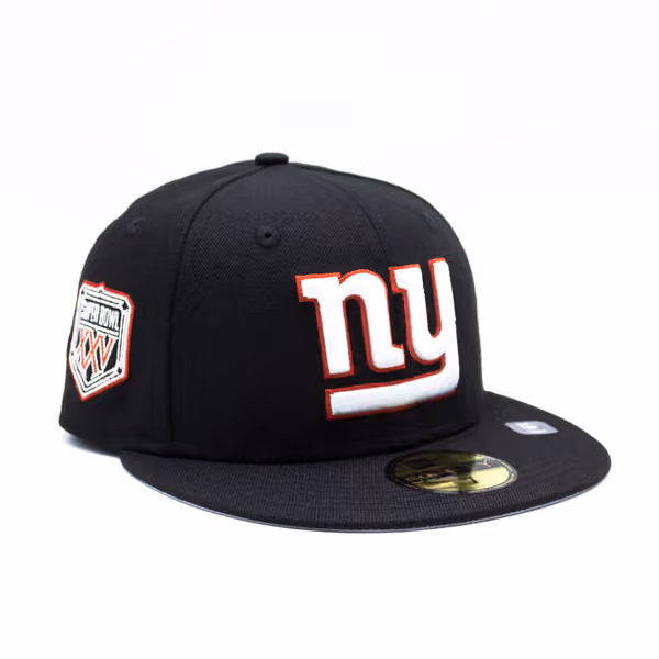 New York Giants Super Bowl XXV New Era 59FIFTY Fitted NFL Cap Black product photo