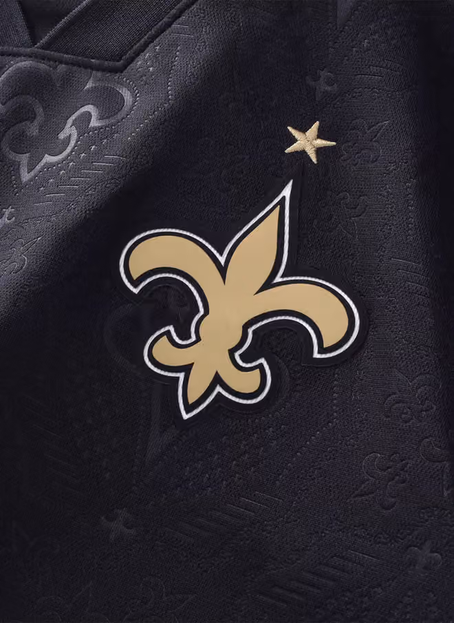 New Orleans Saints 2026 Football x Football NFL Fan Jersey Black view 3