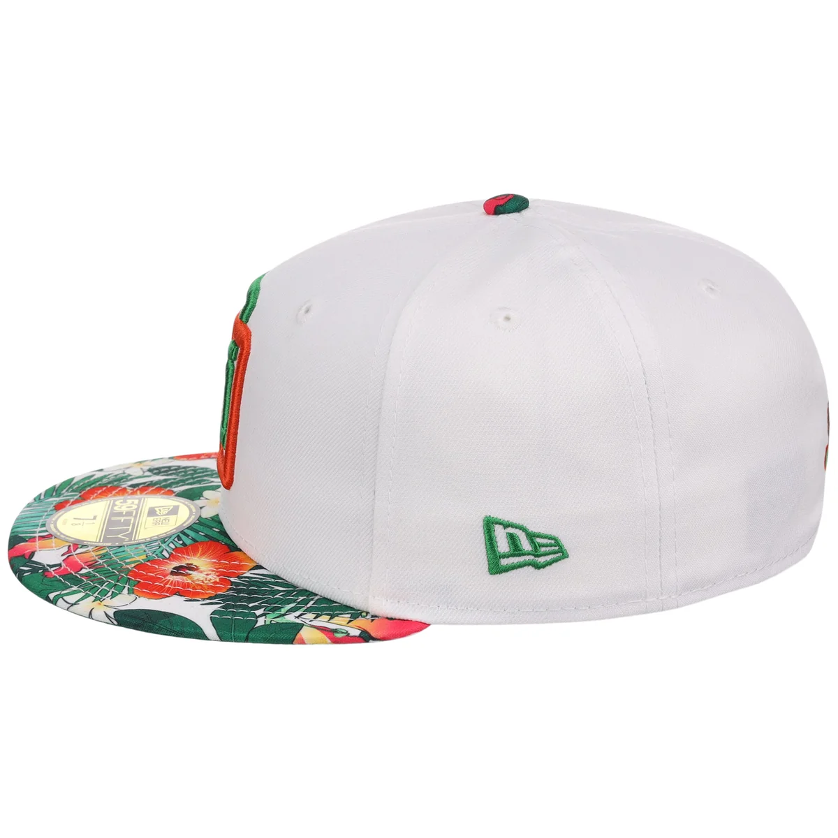 Crown the Country: Dominican Republic New Era 59FIFTY (White/Floral) detail view