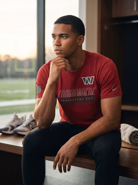 Washington Commanders 2026 NFL Sideline Team Issue Dri-Fit T-Shirt view 3