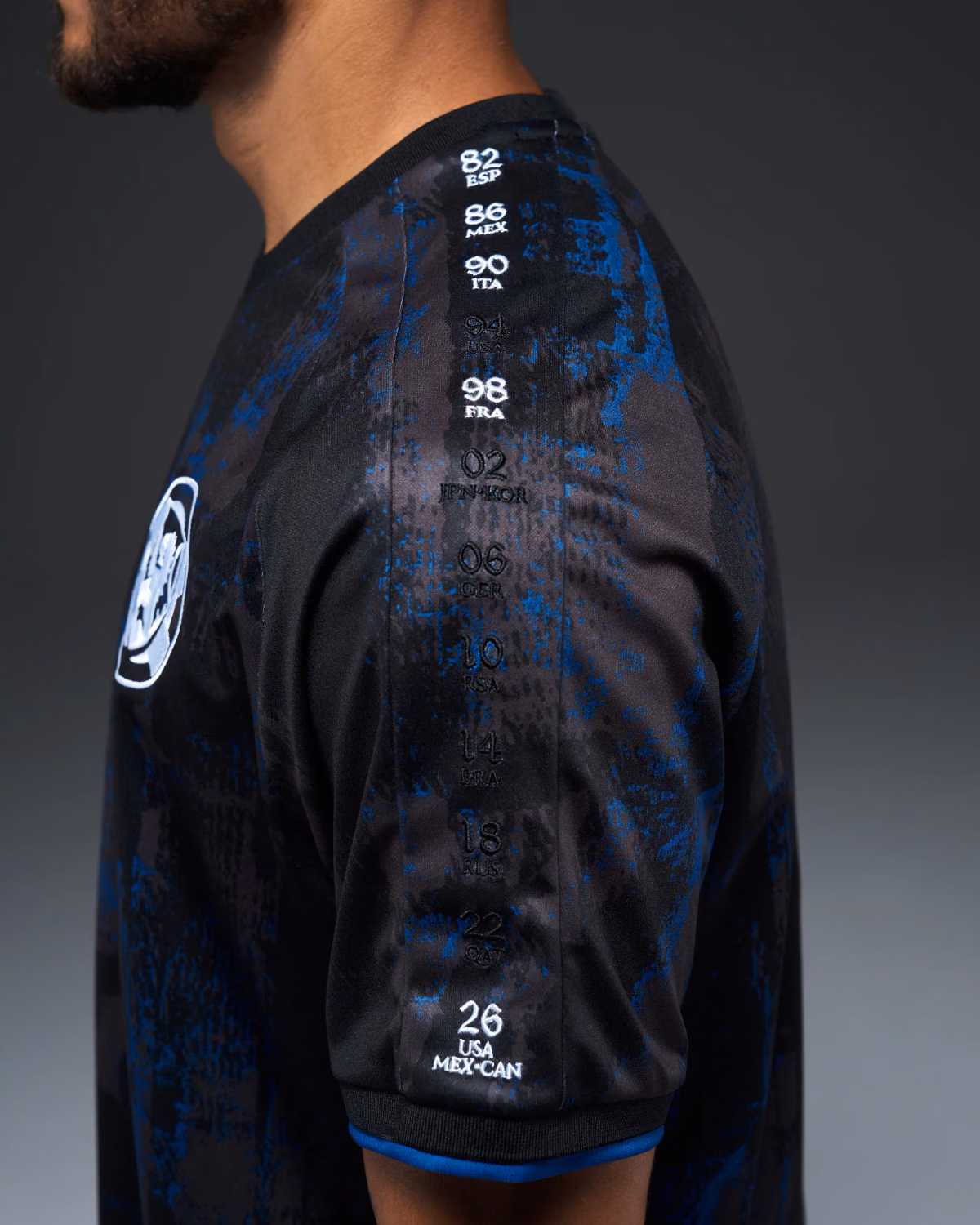 Jersevo Custom Personalized McFratm Heritage Jersey (2026WC Edition) left sleeve detail
