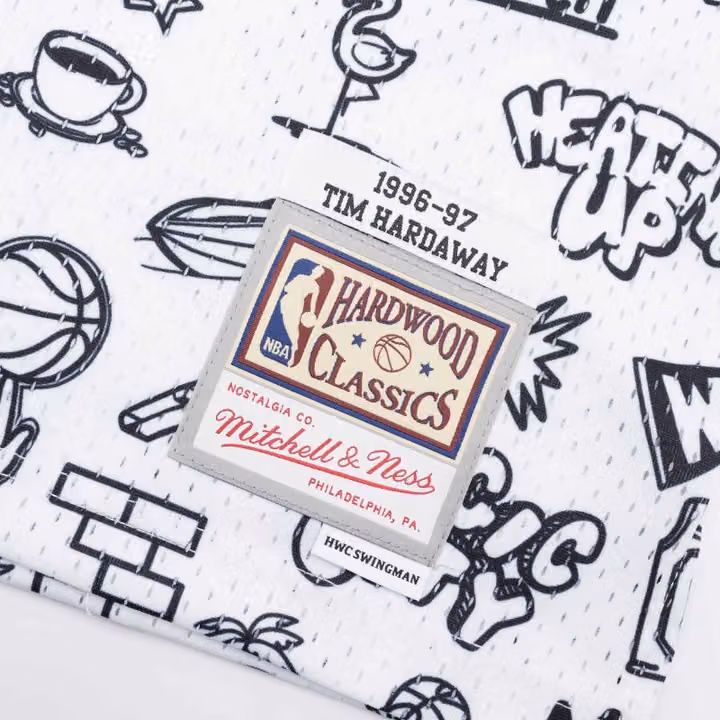 Tim Hardaway #10 Miami Heat Doodle Mitchell & Ness Swingman NBA Jersey view 5