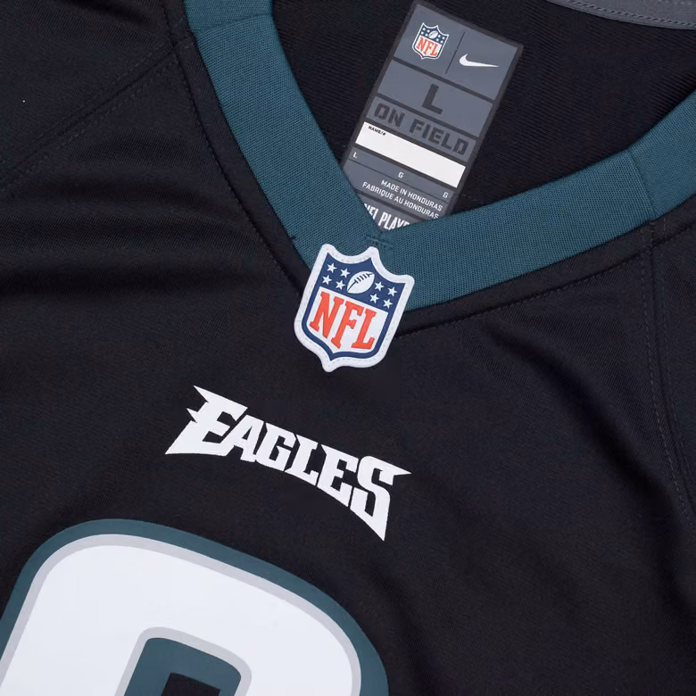 DeVonta Smith #6 Philadelphia Eagles Nike Game NFL Football Jersey Black view 5