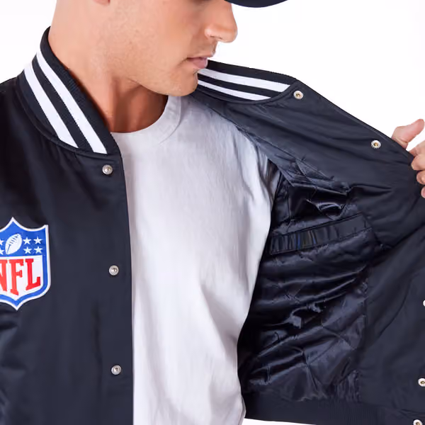 Las Vegas Raiders NFL Sport Classics Satin Jacket Black view 3
