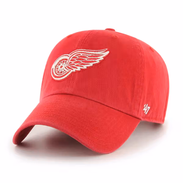 Detroit Red Wings '47 Clean Up Adjustable NHL Cap Red product photo