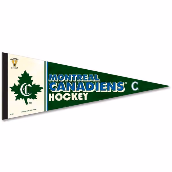 Montreal Canadiens Premium Vintage NHL Pennant view 1