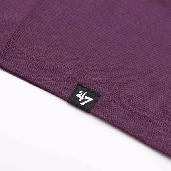 Los Angeles Dodgers Alternate Logo Backer '47 Echo MLB T-Shirt Purple view 5
