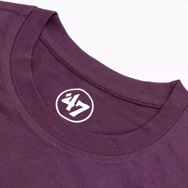 Los Angeles Dodgers Alternate Logo Backer '47 Echo MLB T-Shirt Purple view 4