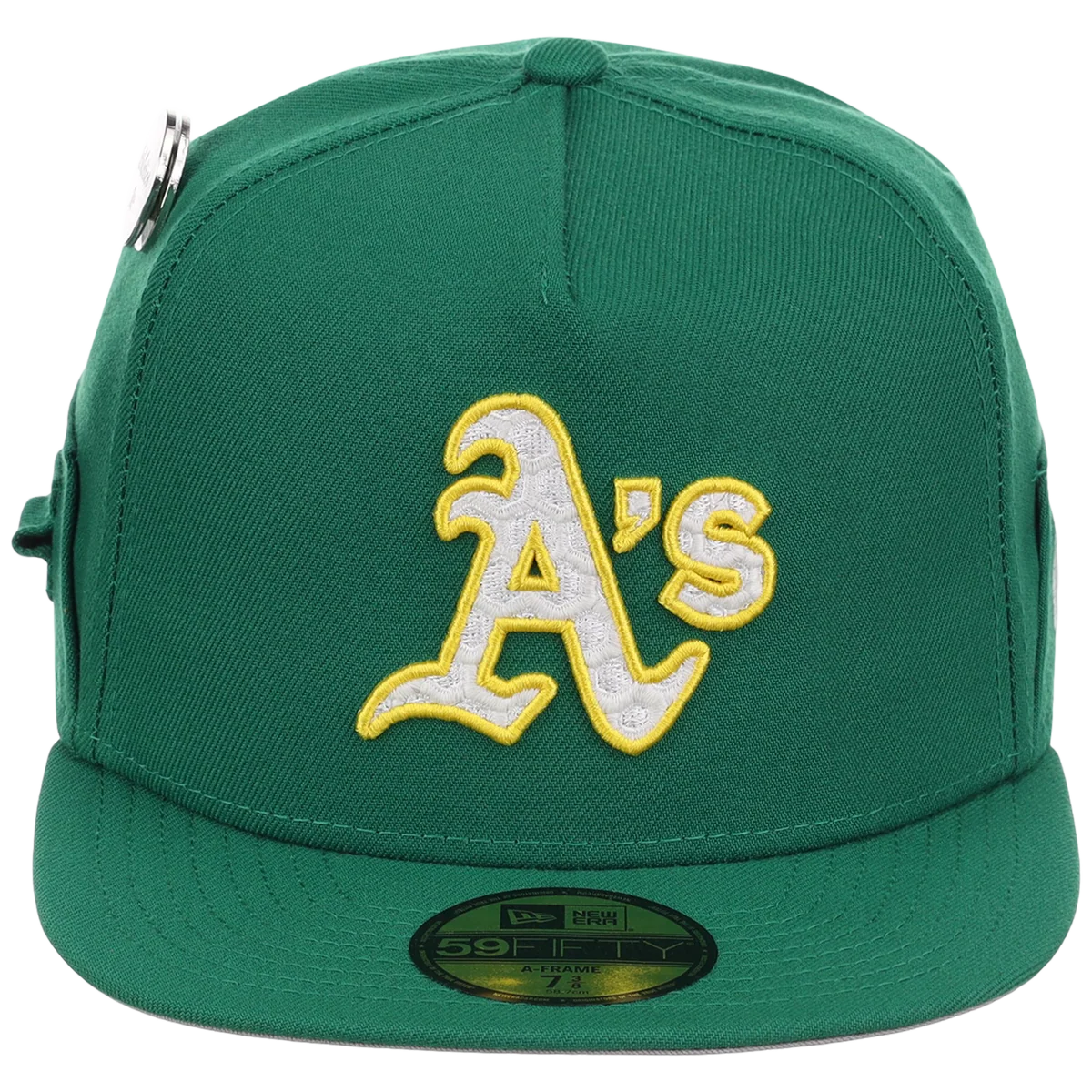 Oakland Athletics MLB Augusta Bloom New Era 59FIFTY w/ Golf Pin detail view