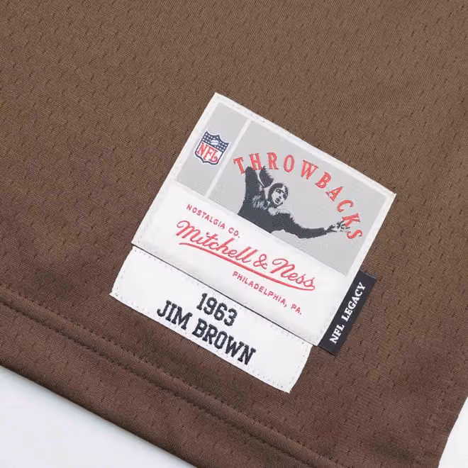 Jim Brown #32 Cleveland Browns 1963 Legacy Throwback NFL Jersey view 3