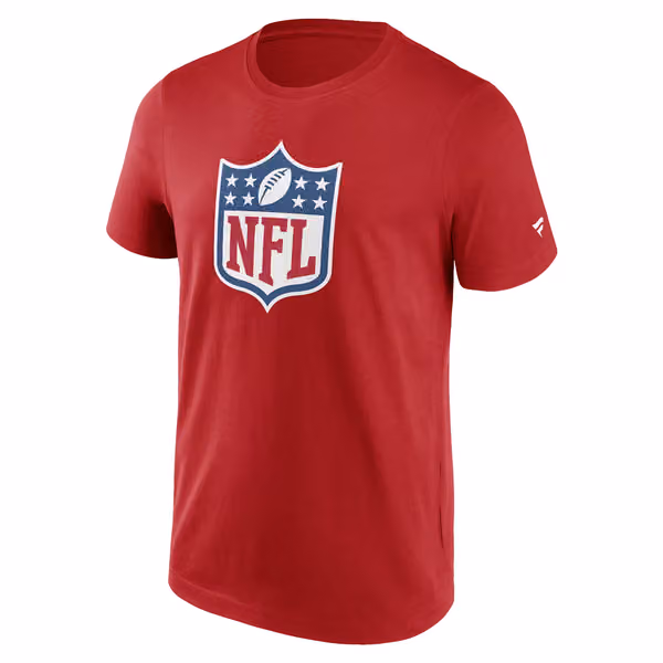 NFL Shield Logo Football T-Shirt Red view 1