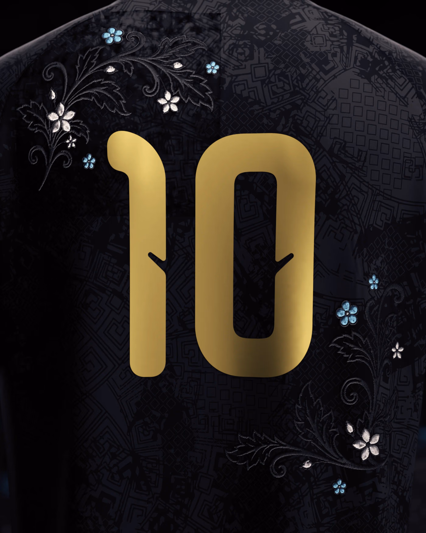 Jersevo Custom Personalized La Pulga Floral Jersey detail view 6
