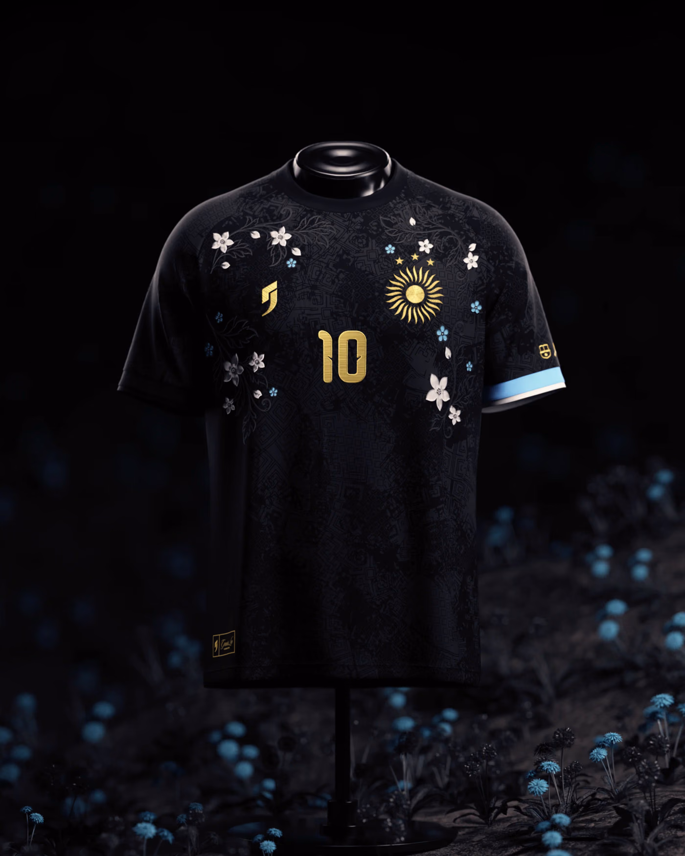 Jersevo Custom Personalized La Pulga Floral Jersey front view