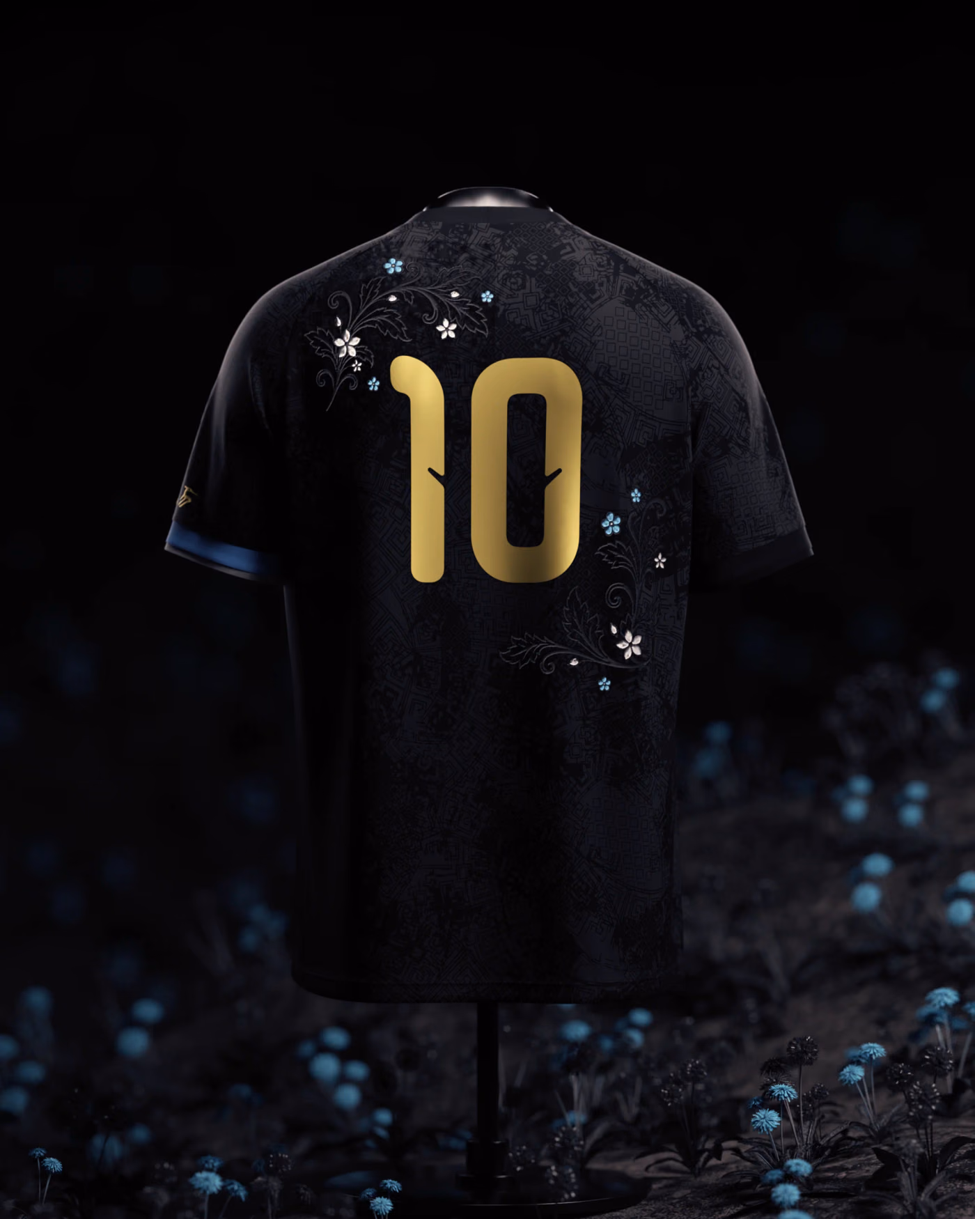 Jersevo Custom Personalized La Pulga Floral Jersey back view