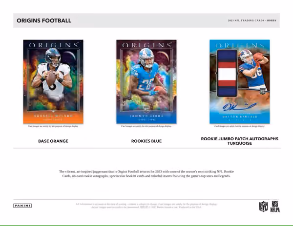 2023 Panini Origins NFL Football Hobby Box view 2