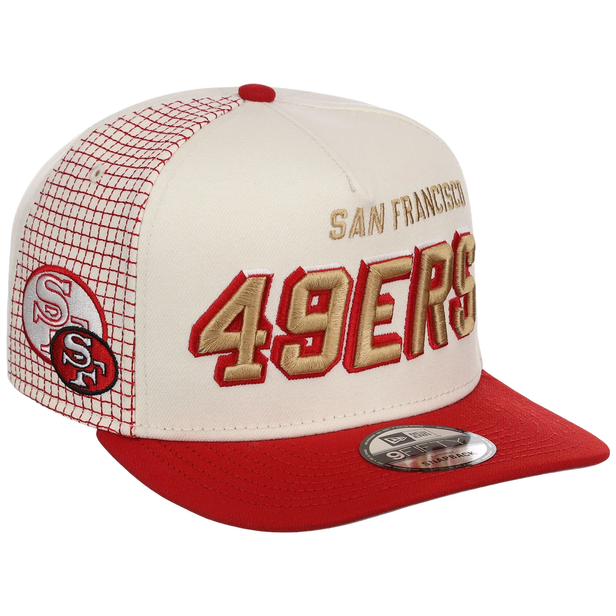 San Francisco 49ers NFL Gridlock New Era 9FIFTY A-Frame front view