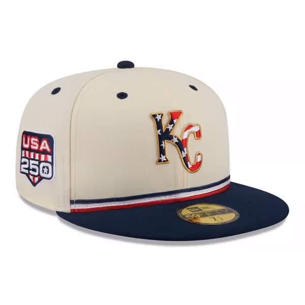 Kansas City Royals 2026 4th of July USA 250 59FIFTY Fitted MLB Cap product photo