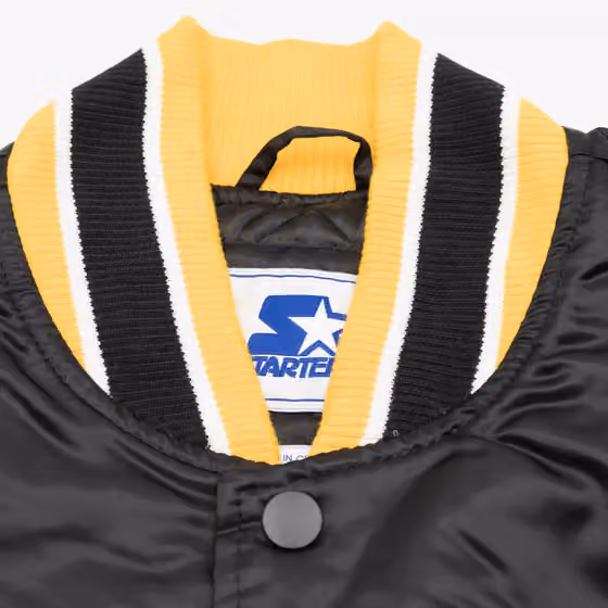 Boston Bruins Home Game NHL Varsity Satin Jacket view 6