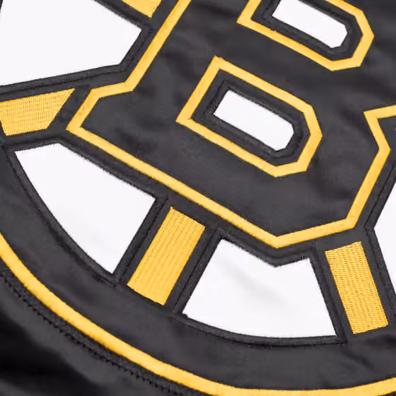 Boston Bruins Home Game NHL Varsity Satin Jacket view 4