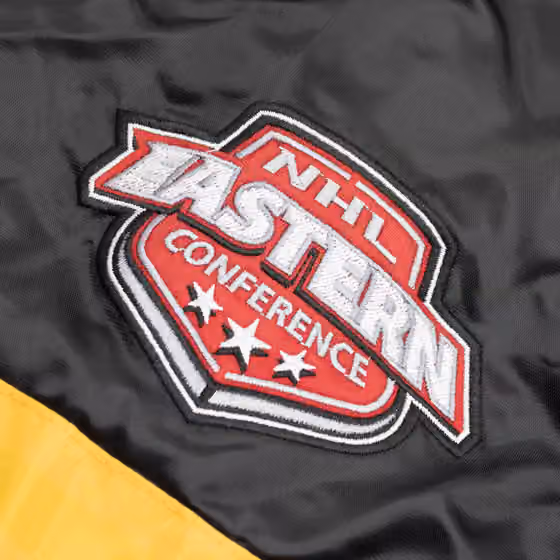 Boston Bruins Home Game NHL Varsity Satin Jacket view 5
