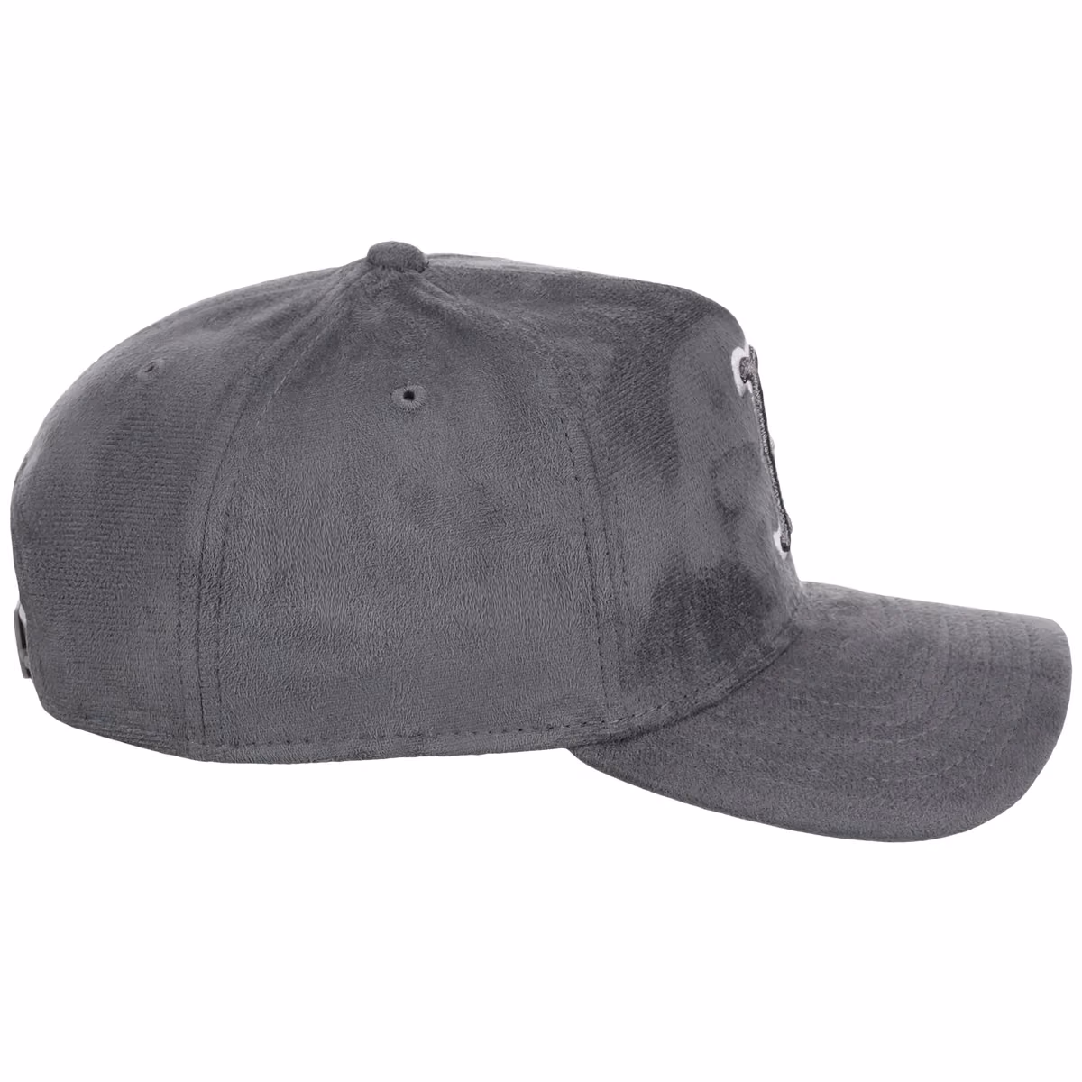 Boston Red Sox MLB Gray x Suede FASHION CORE New Era 9FORTY A-Frame detail view