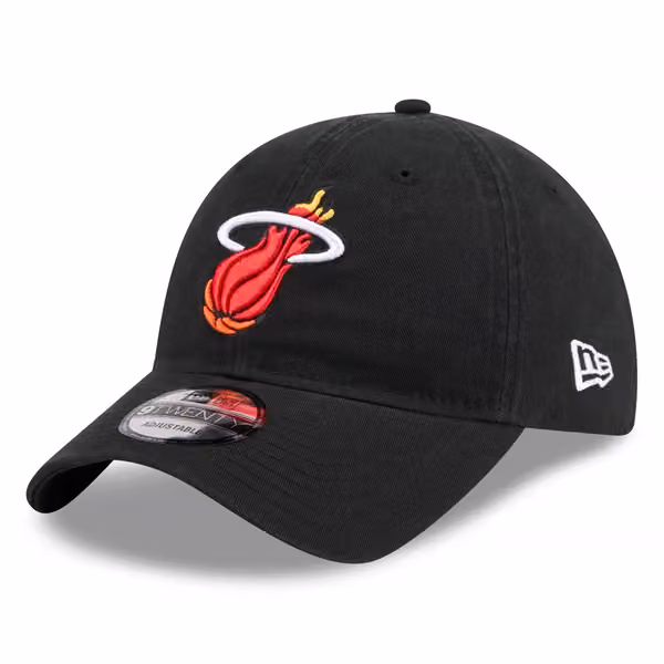 Miami Heat Hardwood Classics 9TWENTY Adjustable Cap Black product photo
