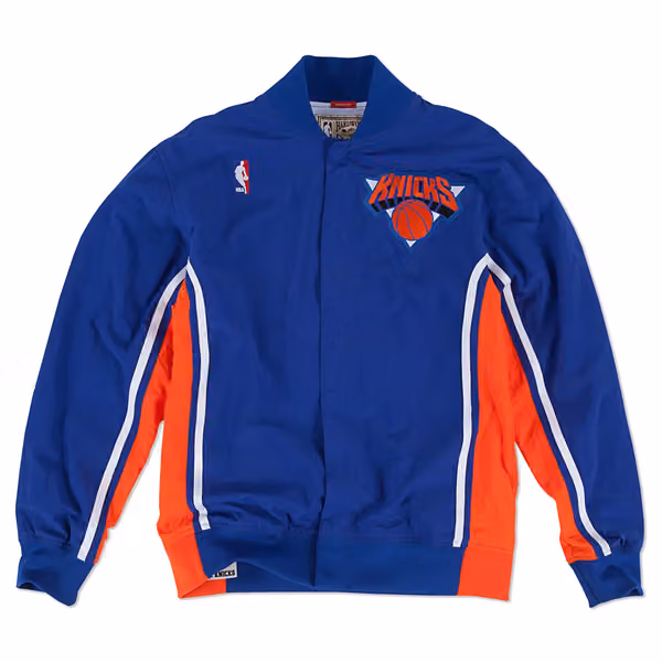 New York Knicks 1992-93 Authentic Warm Up NBA Jacket Blue view 1