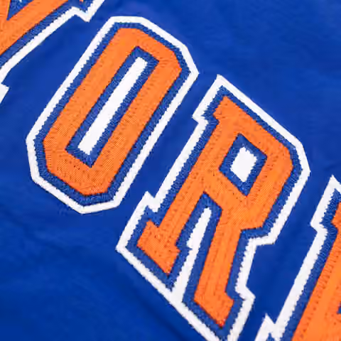 New York Knicks 1992-93 Authentic Warm Up NBA Jacket Blue view 4