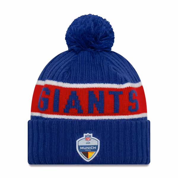 2024 NFL Munich Game New York Giants New Era Sport Knit Hat product photo