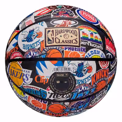 Wilson NBA Retro Hardwood Classics All Team Basketball (Size 7) view 2