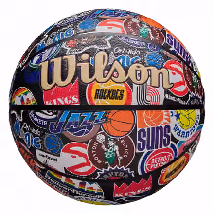 Wilson NBA Retro Hardwood Classics All Team Basketball (Size 7) view 1