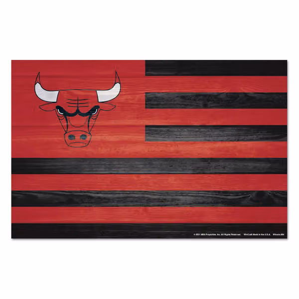 Chicago Bulls Americana WinCraft NBA Wood Sign view 1