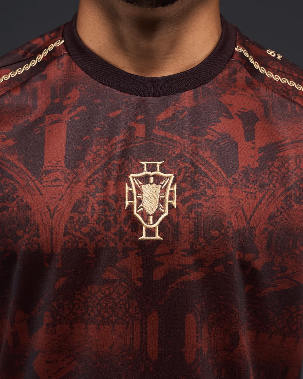 Jersevo Custom Personalized Portugal Heritage Jersey (2026WC Edition) crest detail