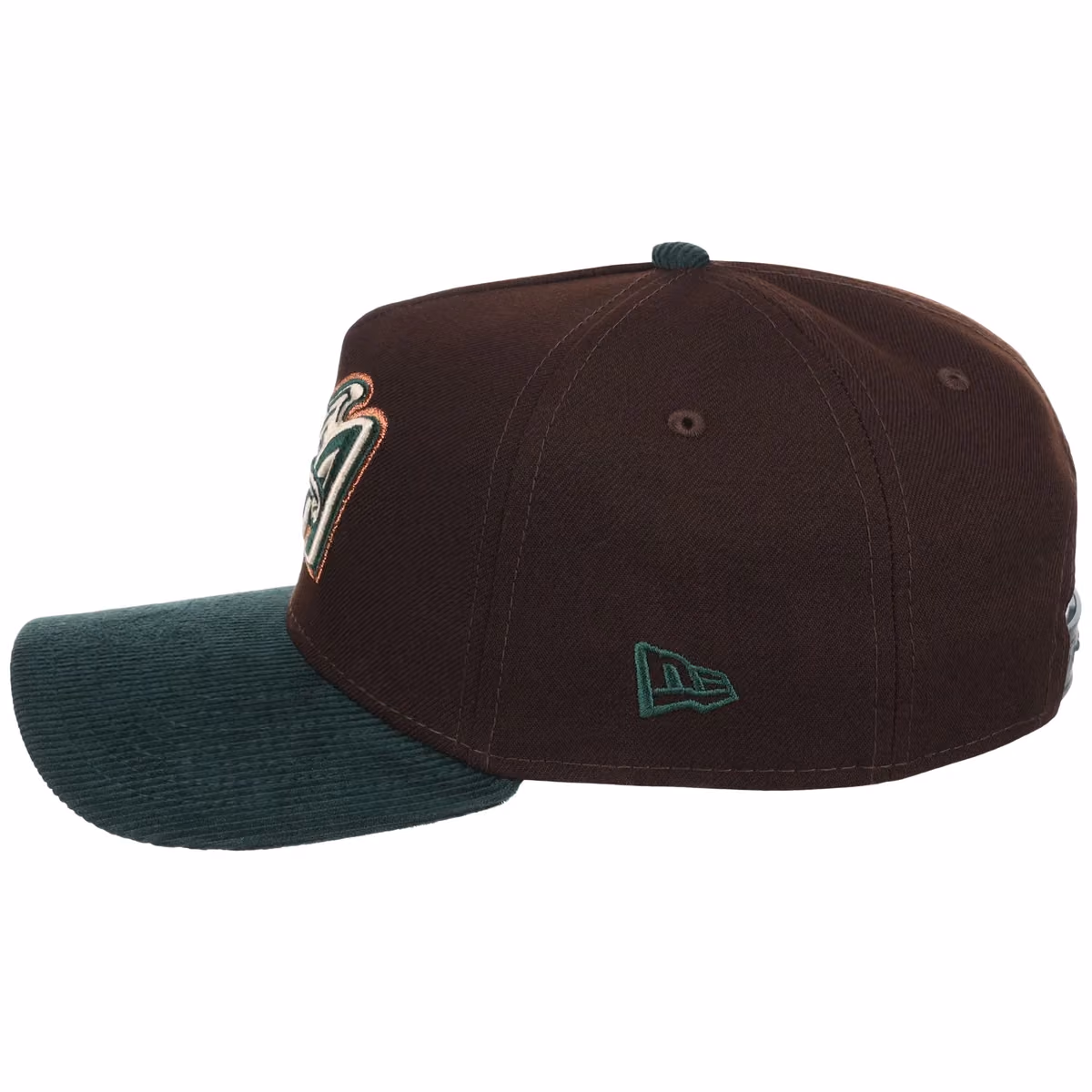 Anaheim Angels MLB Forest Ember New Era 9FORTY A-Frame detail view