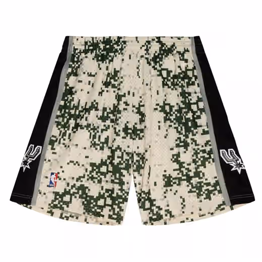 San Antonio Spurs 2013-14 Mitchell & Ness Swingman NBA Shorts Camo view 1