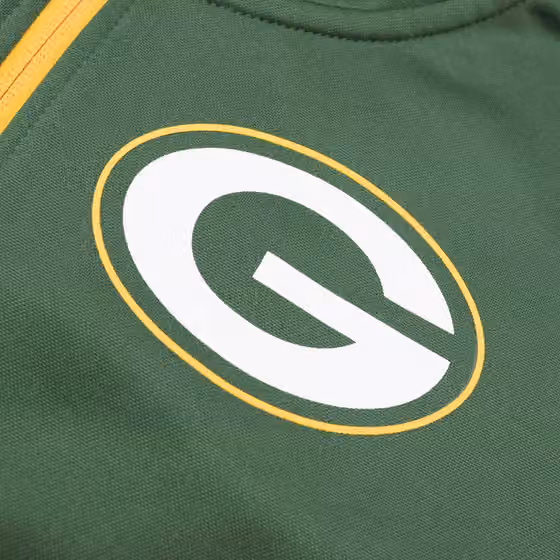 Green Bay Packers Two-Tone Nike Therma NFL Full-Zip Hoodie view 3