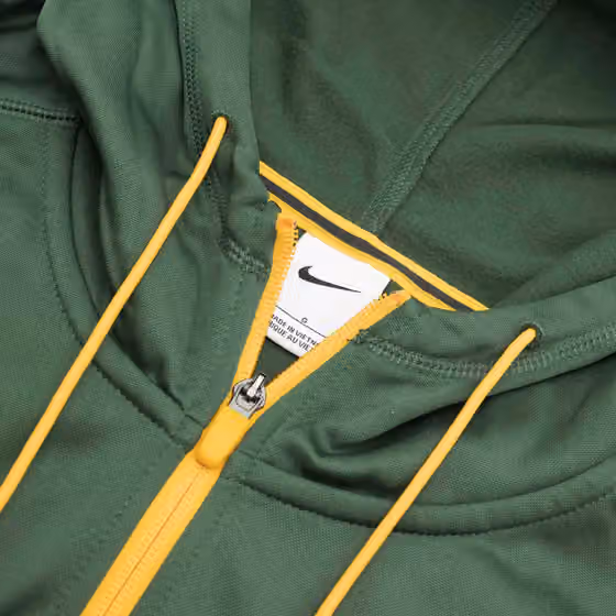 Green Bay Packers Two-Tone Nike Therma NFL Full-Zip Hoodie view 4