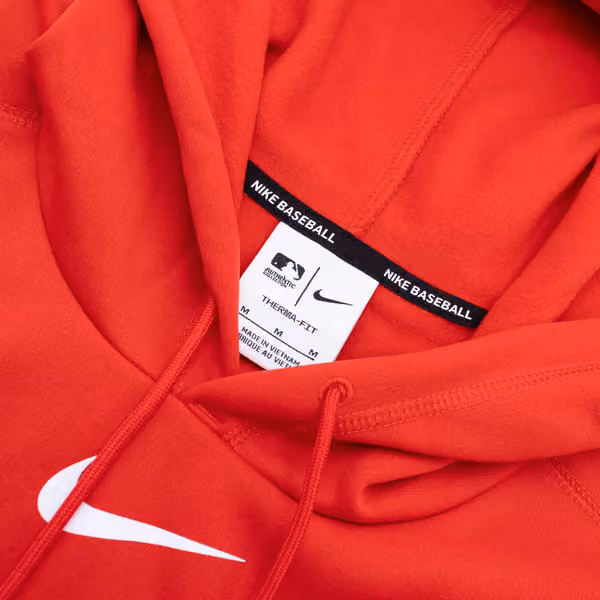 Los Angeles Angels 2024 MLB Authentic Practice Nike Therma Hoodie Red view 4