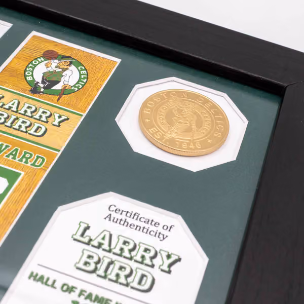 Larry Bird Boston Celtics Hall of Fame Banner NBA Photo Frame view 5