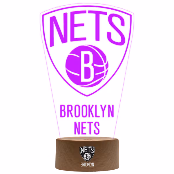 Brooklyn Nets NBA Team Logo LED Sign view 2