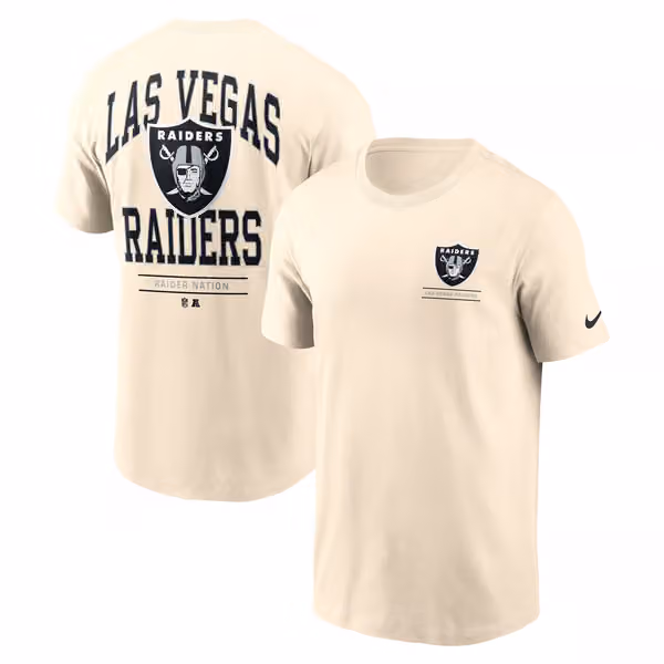 Las Vegas Raiders Freestyle Essential NFL T-Shirt Natural view 1