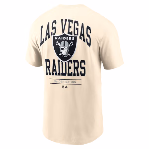 Las Vegas Raiders Freestyle Essential NFL T-Shirt Natural view 3