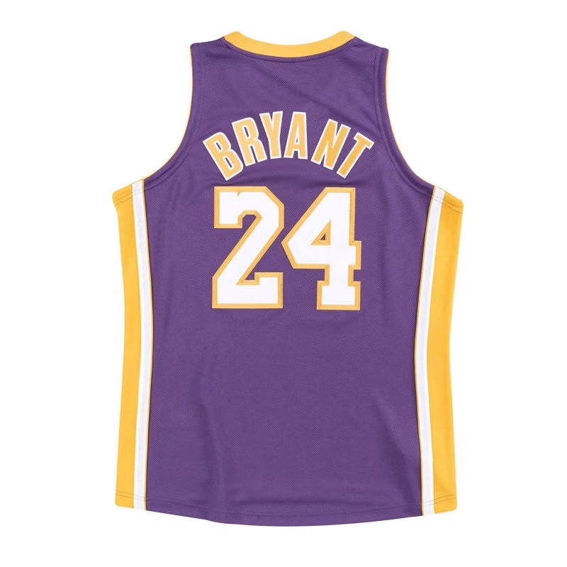 Kobe Bryant #24 Los Angeles Lakers 2008-09 Authentic NBA Jersey Purple view 2