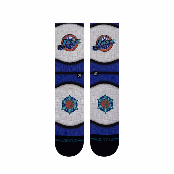 Utah Jazz Classic Mini Ball Stance Crew Socks view 2