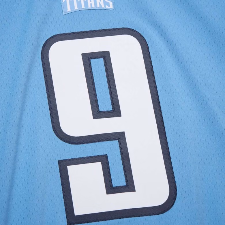 Steve McNair #9 Tennessee Titans 2003 Mitchell & Ness Legacy NFL Jersey Blue view 6