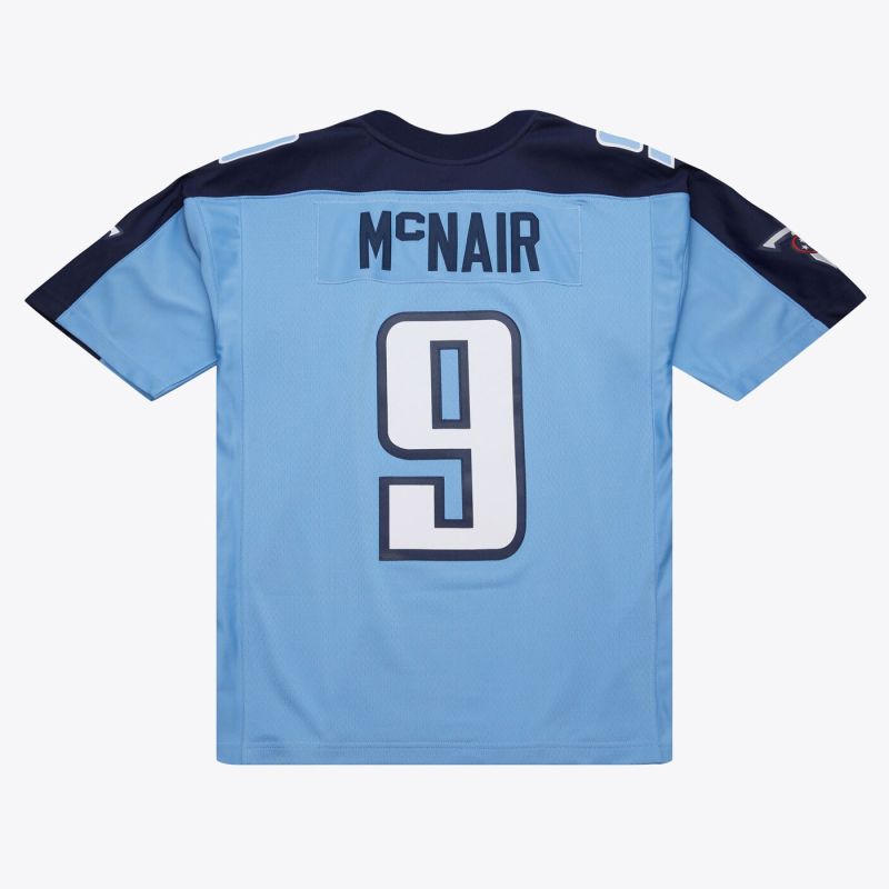 Steve McNair #9 Tennessee Titans 2003 Mitchell & Ness Legacy NFL Jersey Blue view 1
